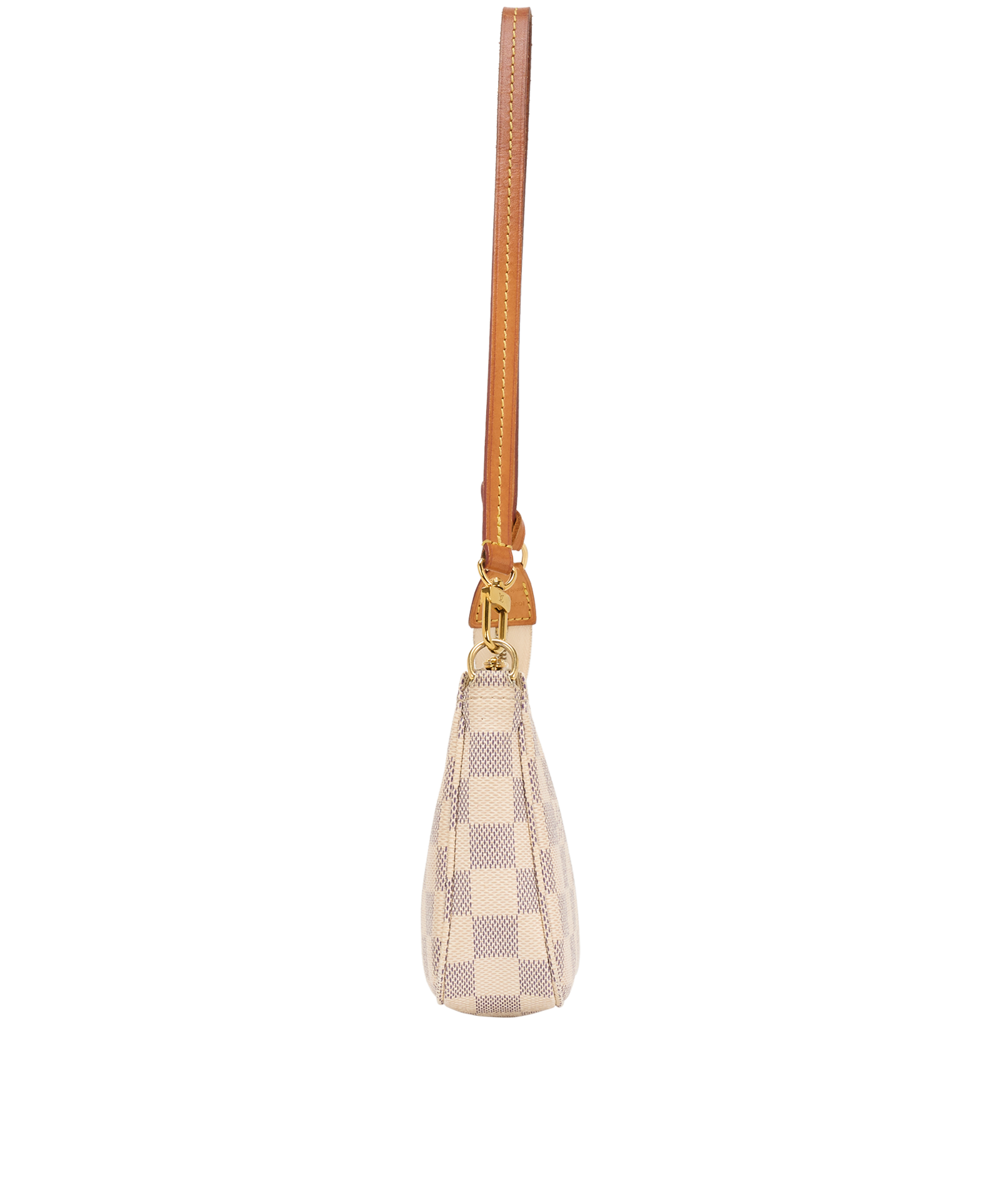 Pochette Accessoires, &pound;620, Handbags, White, Canvas, Bottom view